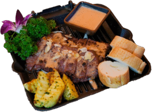 Bò nướng sốt hạnh nhân