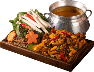 Lẩu ếch măng cay