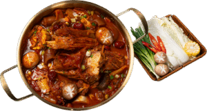 Lẩu sườn bò kim chi