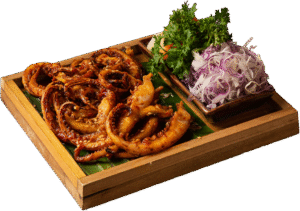 Râu mực nướng sate